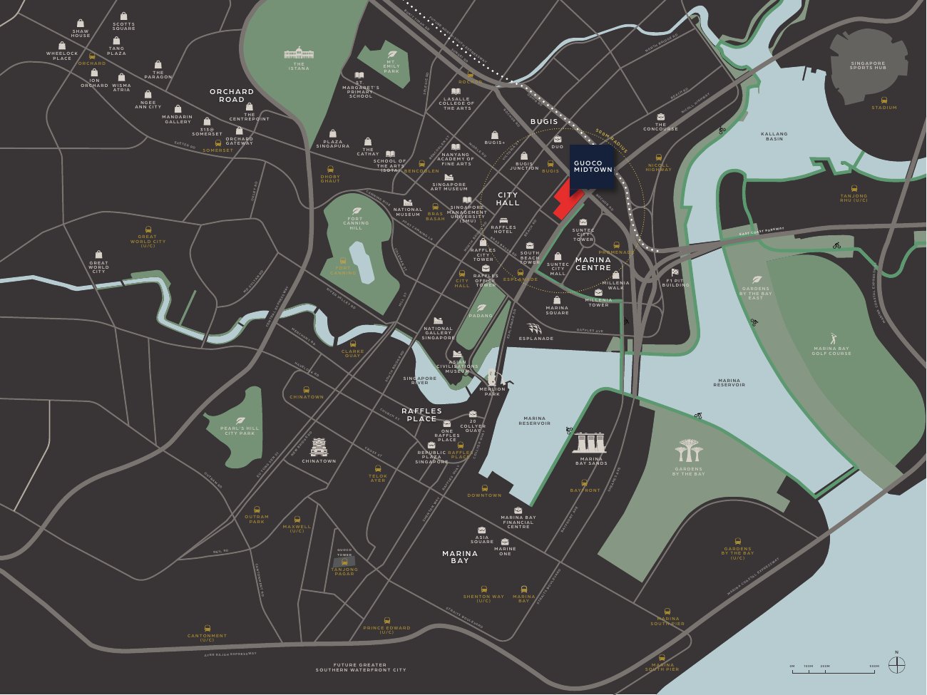 Midtown Bay location map