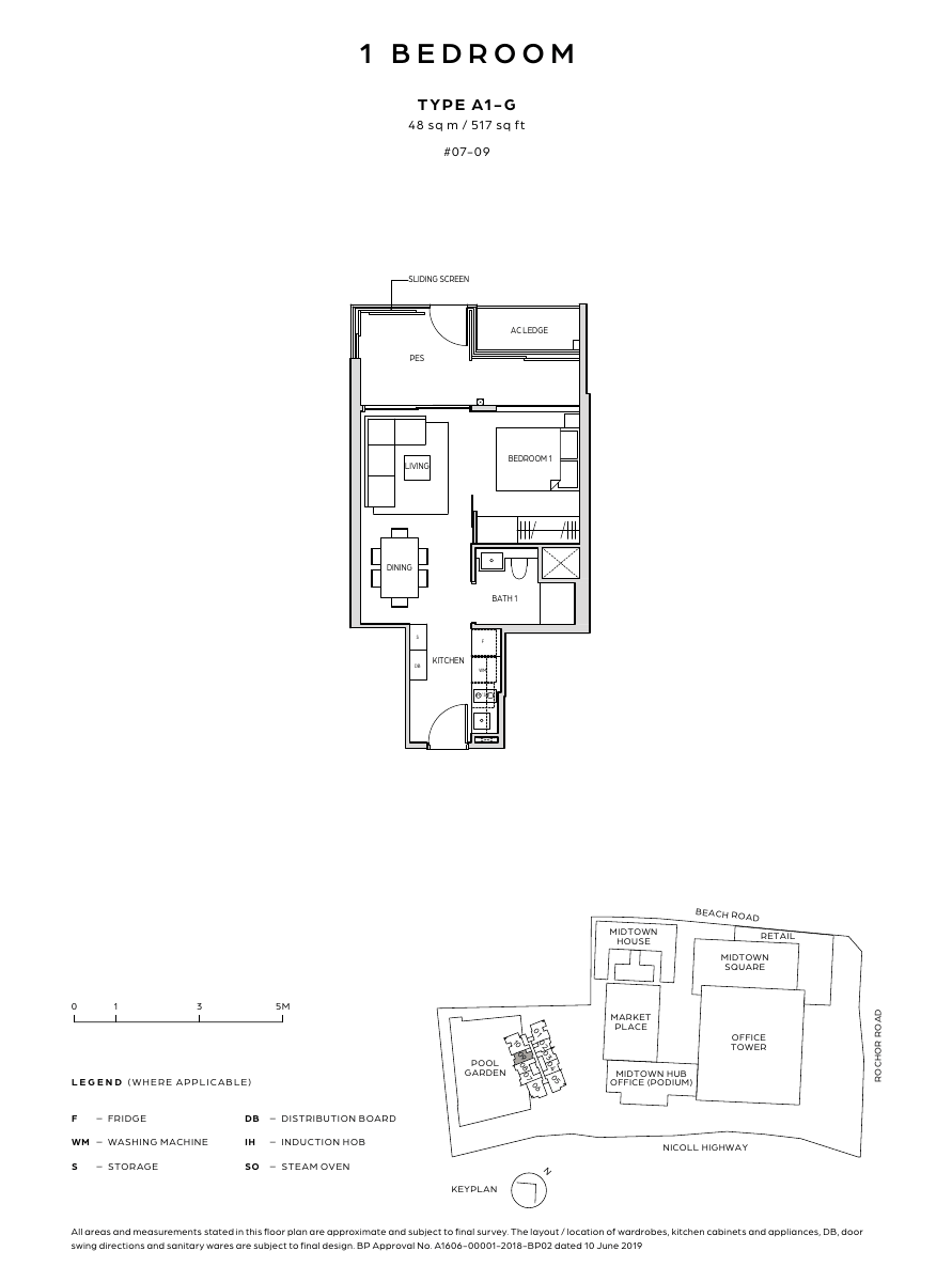 1-Bedroom, Type A1-G